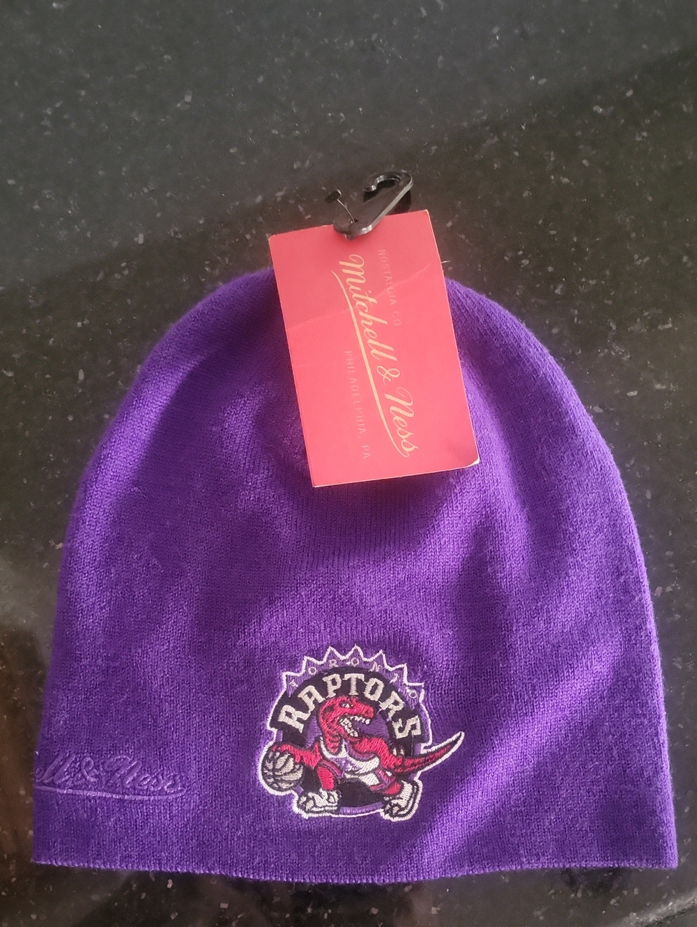 Mitchell & Ness Kids Purple Toronto Raptors Knit Beanie